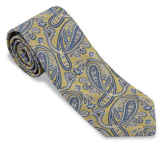 R. Hanauer Yellow Evans Paisley Necktie - F5716