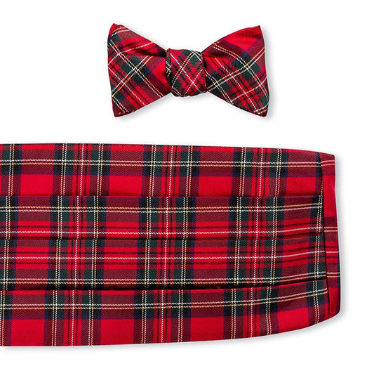 R. Hanauer Prince of Wales Tartan Cummerbund Set - CB472