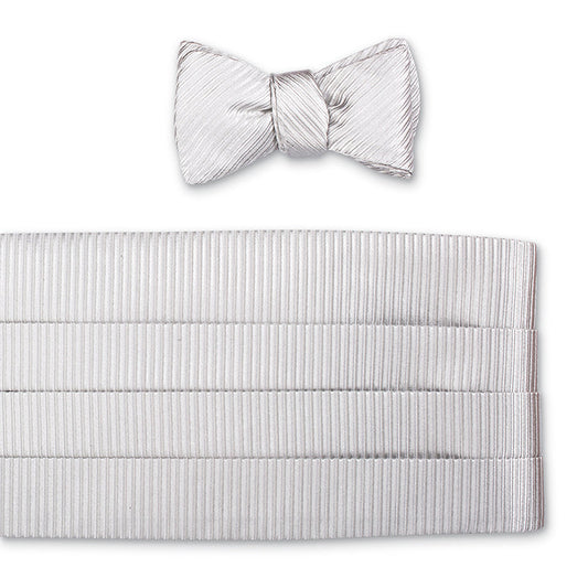 R. Hanauer Silver Ottoman Cummerbund Set - CB3853