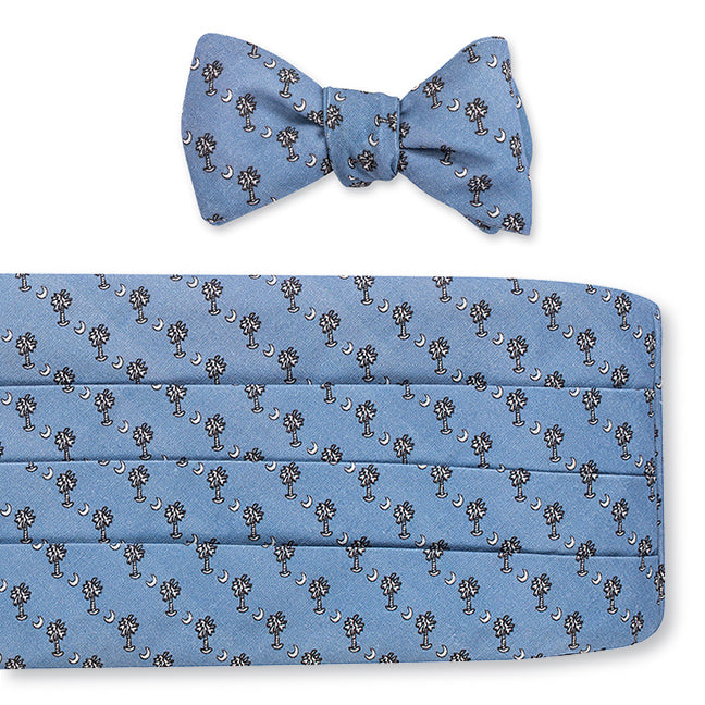 R. Hanauer Blue Palmettos Cummerbund Set - CB4857