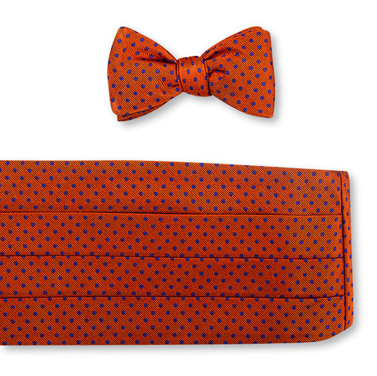 R. Hanauer Orange/Purple University Dots Cummerbund Set - CB2383