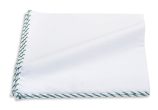 R. Hanauer Whipstitch Border Pocket Square - 123