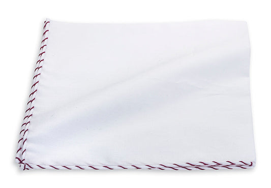 R. Hanauer Whipstitch Border Pocket Square - 120