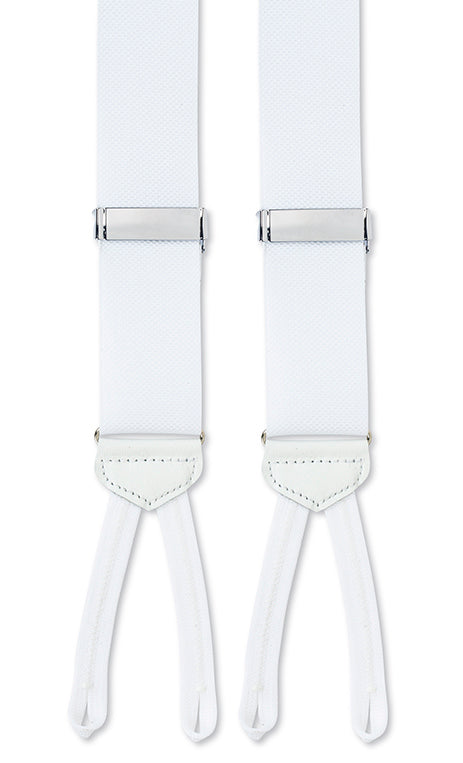 R. Hanauer White Suspenders - Punjab