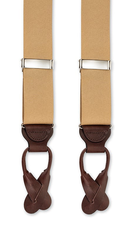 R. Hanauer Khaki Suspenders