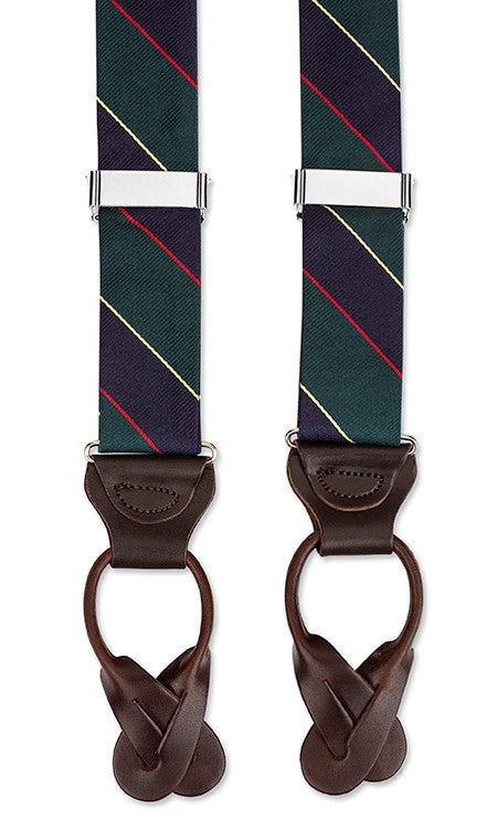 R. Hanauer Argyle & Southerland Striped Silk Suspenders