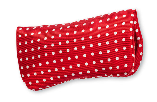 R. Hanauer Red/White Windsor Dots Eyeglass Case - GC711