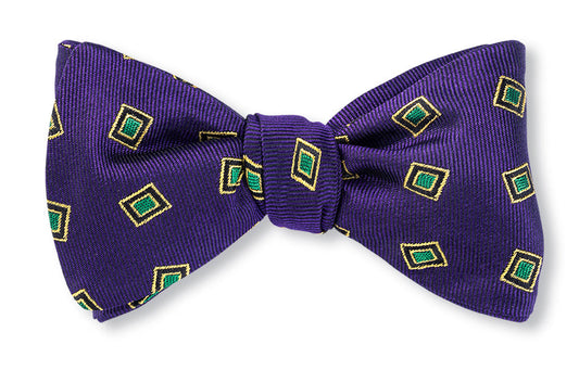 R. Hanauer Purple Victoria Medallions Bow Tie - B5674
