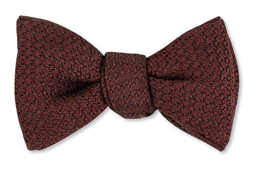 R. Hanauer Burgundy Grenadine Bow Tie - B5666