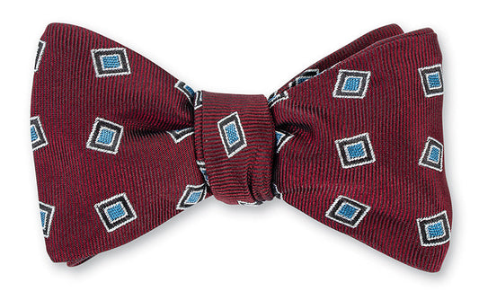 R. Hanauer Burgundy Victoria Medallions Bow Tie - B5574