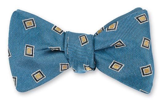 R. Hanauer Blue Victoria Medallions Bow Tie - B5573