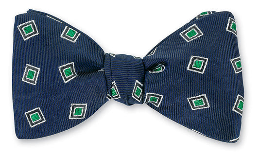R. Hanauer Navy Victoria Medallions Bow Tie - B5572