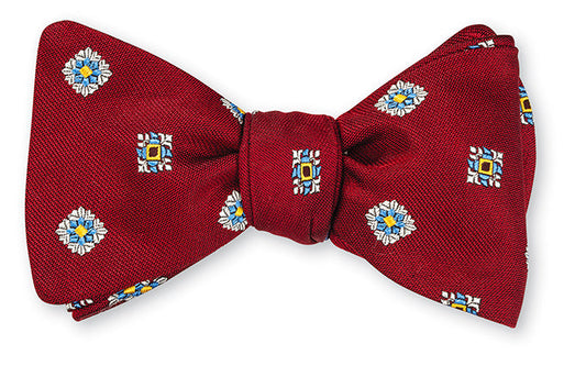 R. Hanauer Red Crawley Medallions Bow Tie - B5308