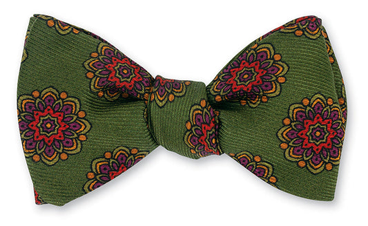 R. Hanauer Green Alexander Medallions Bow Tie - B5584