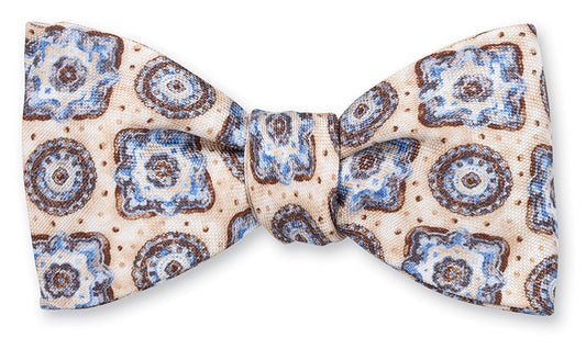 R. Hanauer Cream Bernadette Medallions Bow Tie - B5423