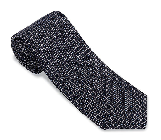 R. Hanauer Black/Blue Academy Neats Necktie - F5675
